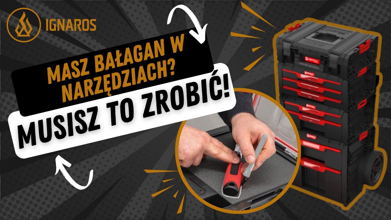 Obrick system pro - koniec z bałaganem - wycinam piankę pod szlifierkę