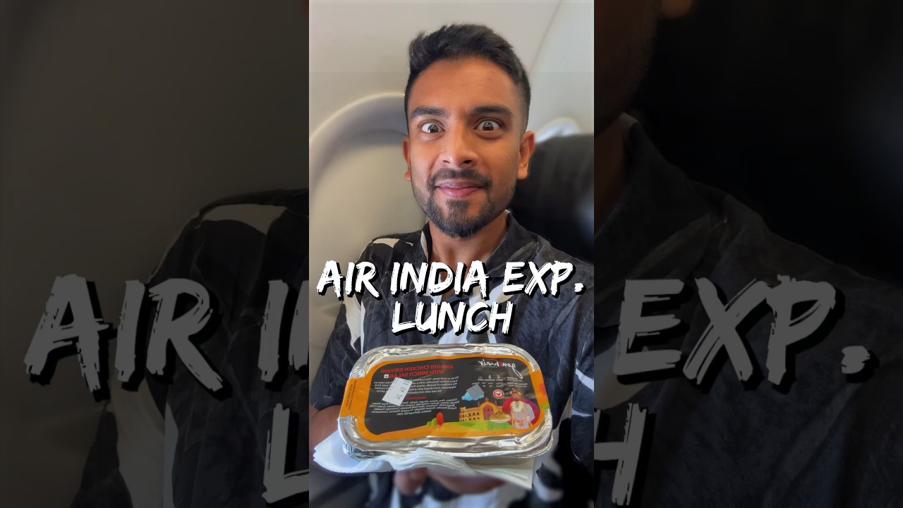 Does Air India Express serve the BEST AIRLINE FOOD!?? ✈️🥘✨