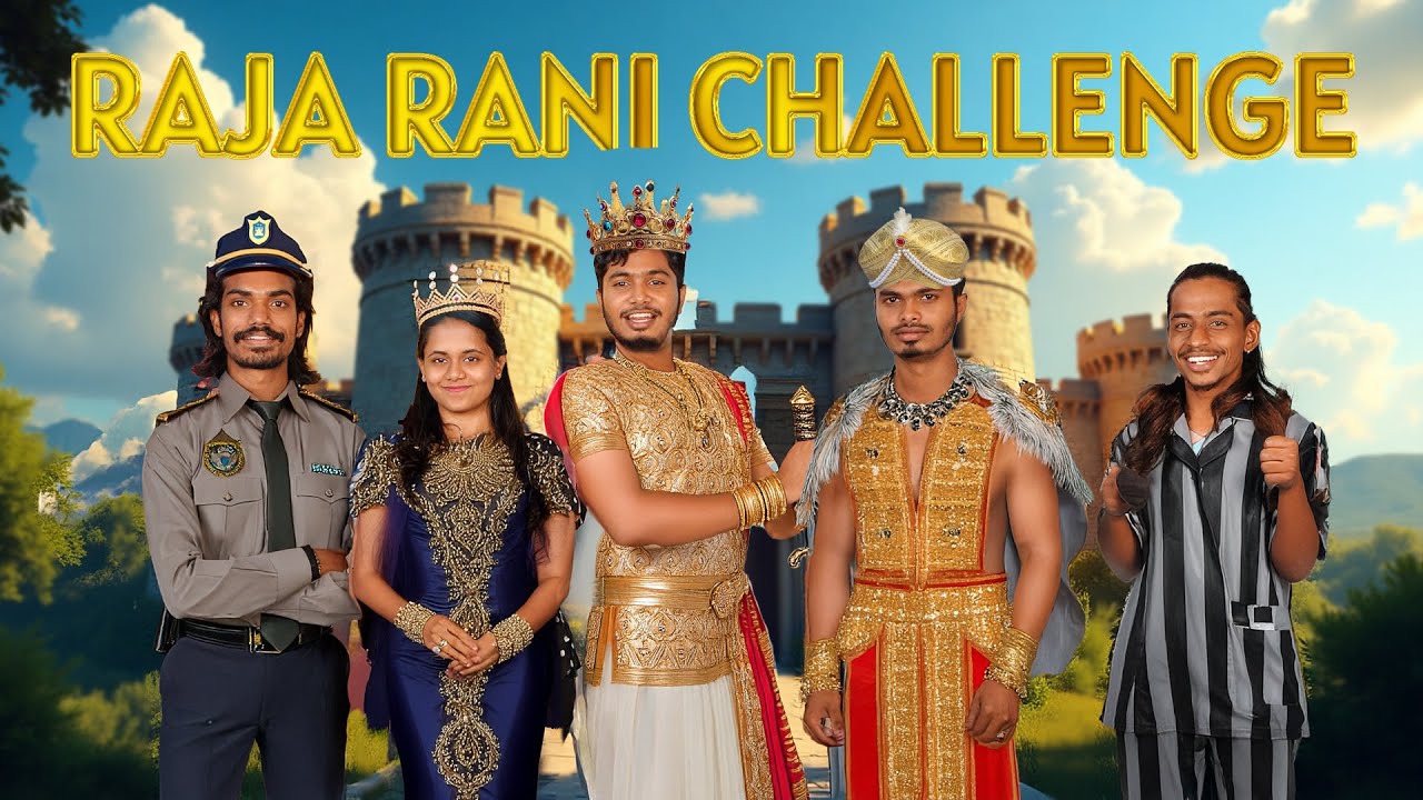 👑Raja Rani Challenge ❌ Tension + Laugh Challenge ✅ | Ultimate fun 🤣😂 #youtube