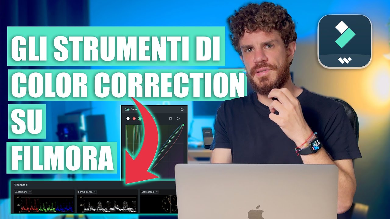 Tutorial FILMORA in  ITALIANO  Strumenti per la Color Correction - Colori Video