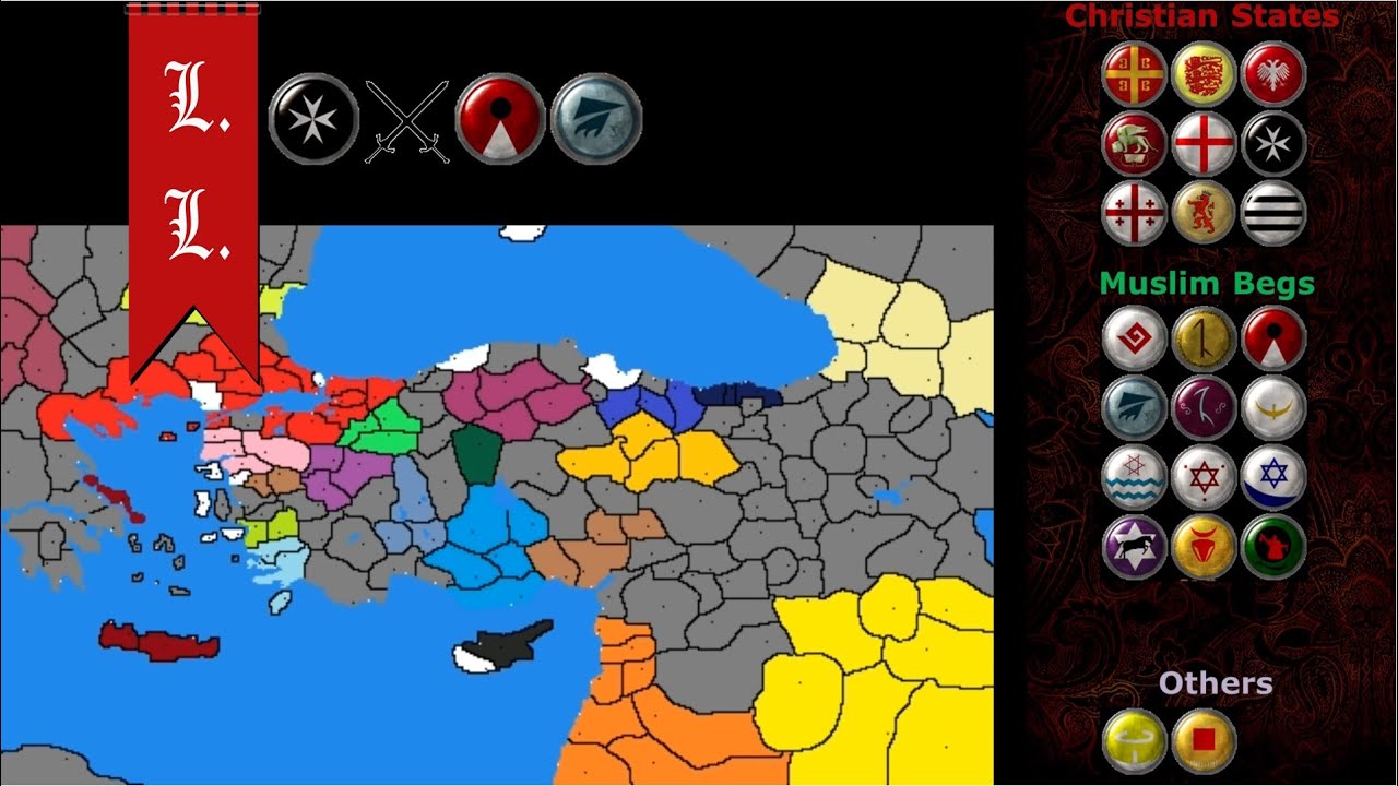 Anatolian Principalities map timelapse - mod of Medieval II total war