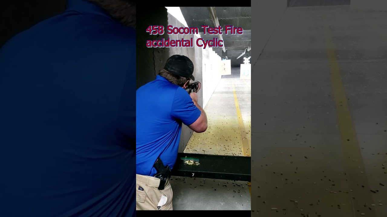 Happy Little Accident 458 Socom test fire goes #fullauto #458socom #MachineGunMondays