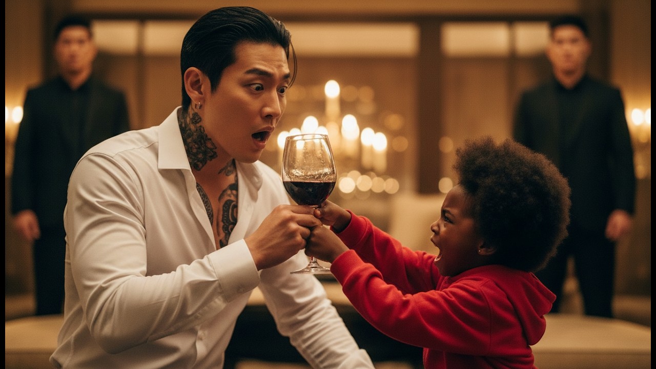 Little Girl Heard His Guards Speaking Mandarin—She Snatched the Korean Billionaire’s Glass: “Don’t..