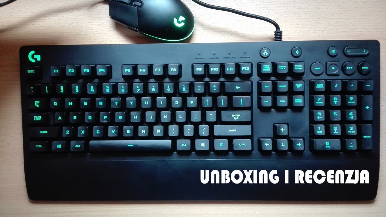 KLAWIATURA MEMBRANOWA G213 I MYSZKA G203 - RECENZJA I UNBOXING