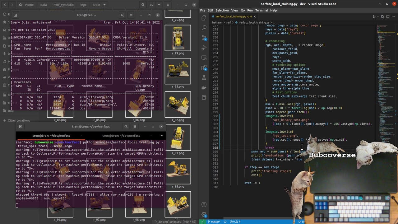 NerfAcc: NeRFs with Python