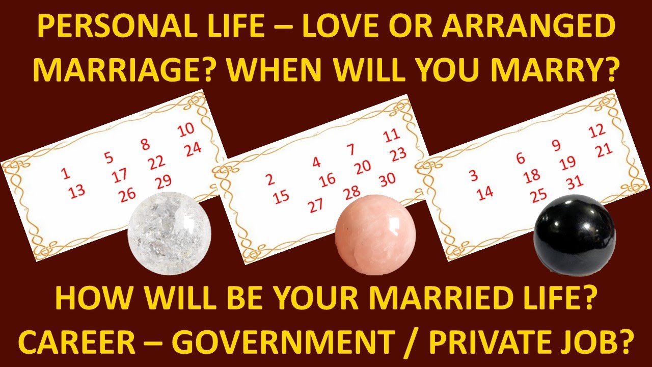 Love or Arranged Marriage? When will you Marry - Your Married Life? Will you get Government Job?🌞🌞