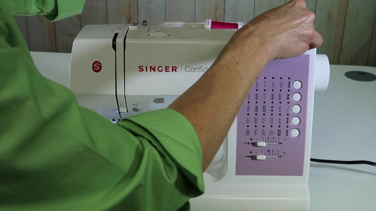 Singer Confidence 7463 5 Заправка нити и намотка шпульки