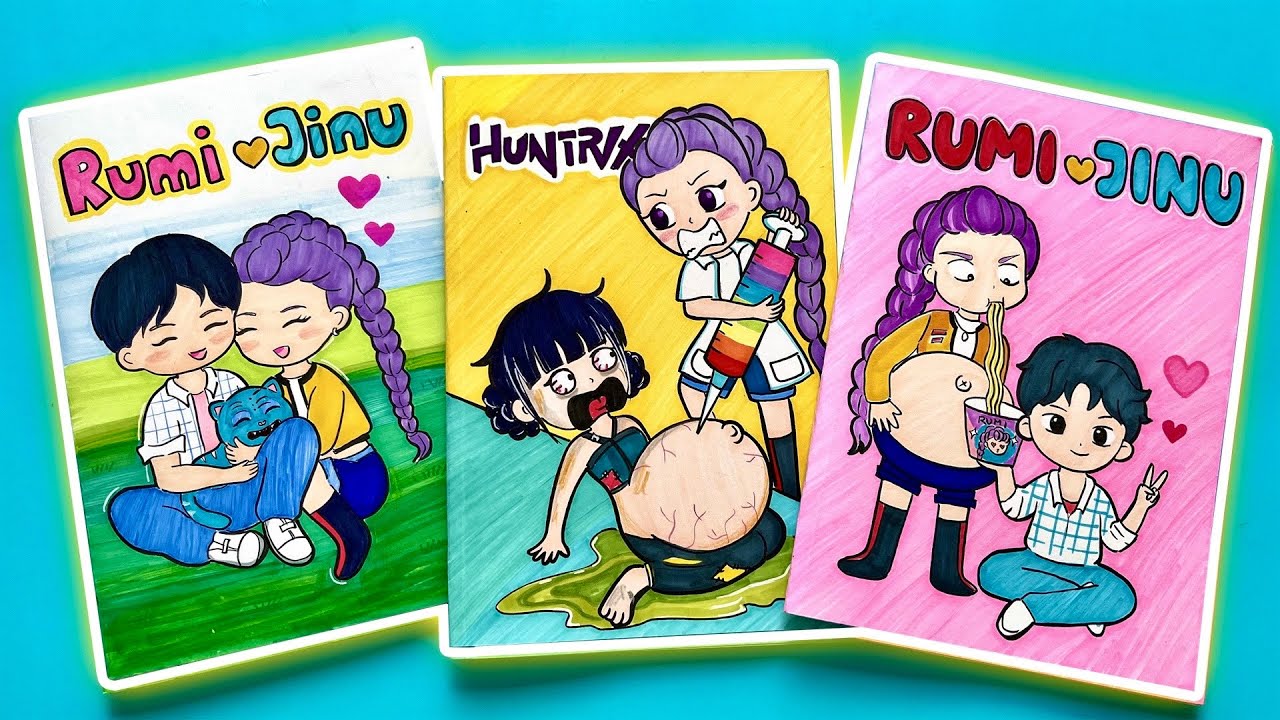 ✨Paper DIY ✨KPOP DEMON HUNTERS Game Book Compilation : Rumi and Jinu , Zoey , Mira