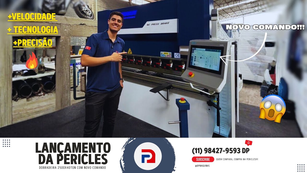 CHEGOUU!!! 💥 LANÇAMENTO da (DOBRADEIRA PERICLES 2500x40TON) COM NOVO COMANDO 🔥!!! CONFIRA AGORA 🏆