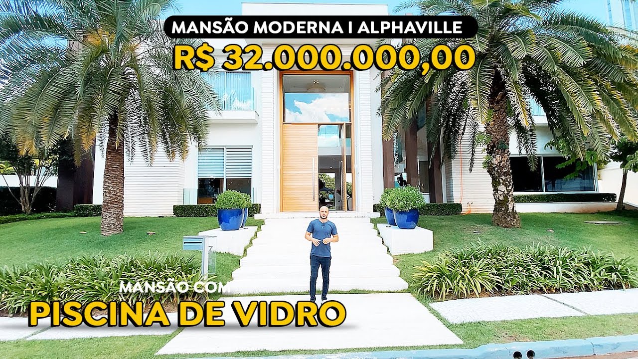 ALPHAVILLE 1 | MANSÃO COM PISCINA de VIDRO - R$ 32 MILHÕES no ALPHAVILLE - SP