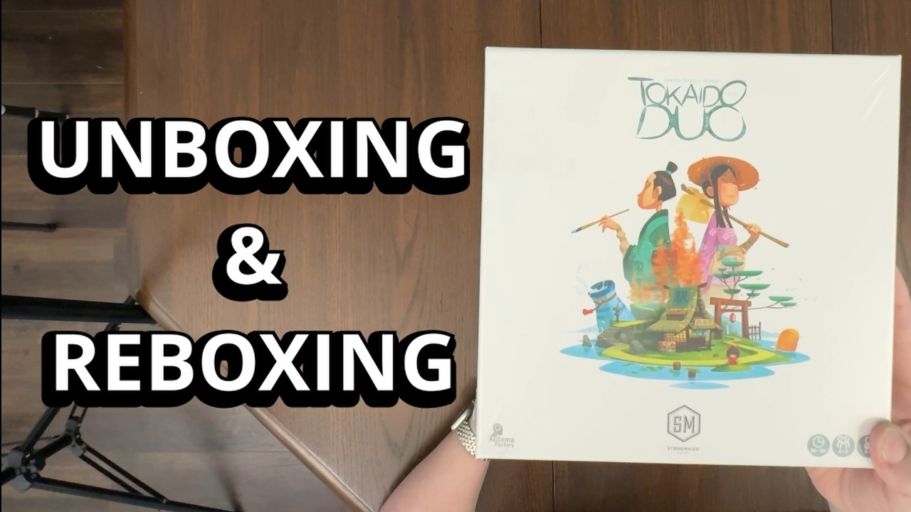 Tokaido Duo - Board Game Unboxing & Reboxing  - What's Inside the box?