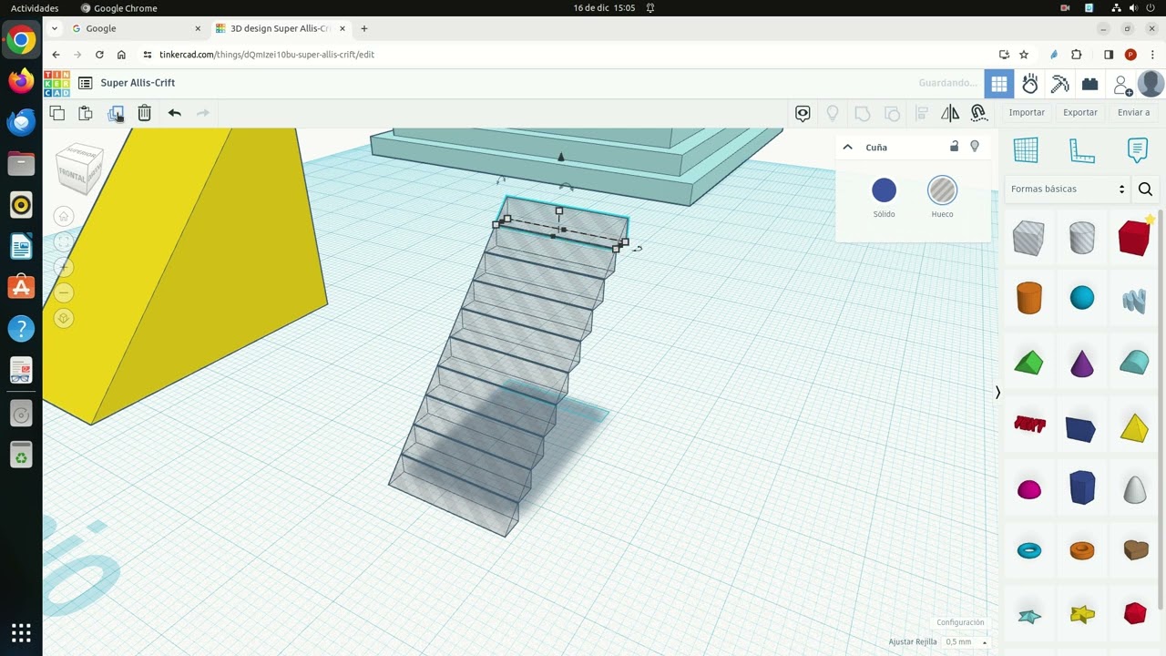 piramide chichen itza tinkercad