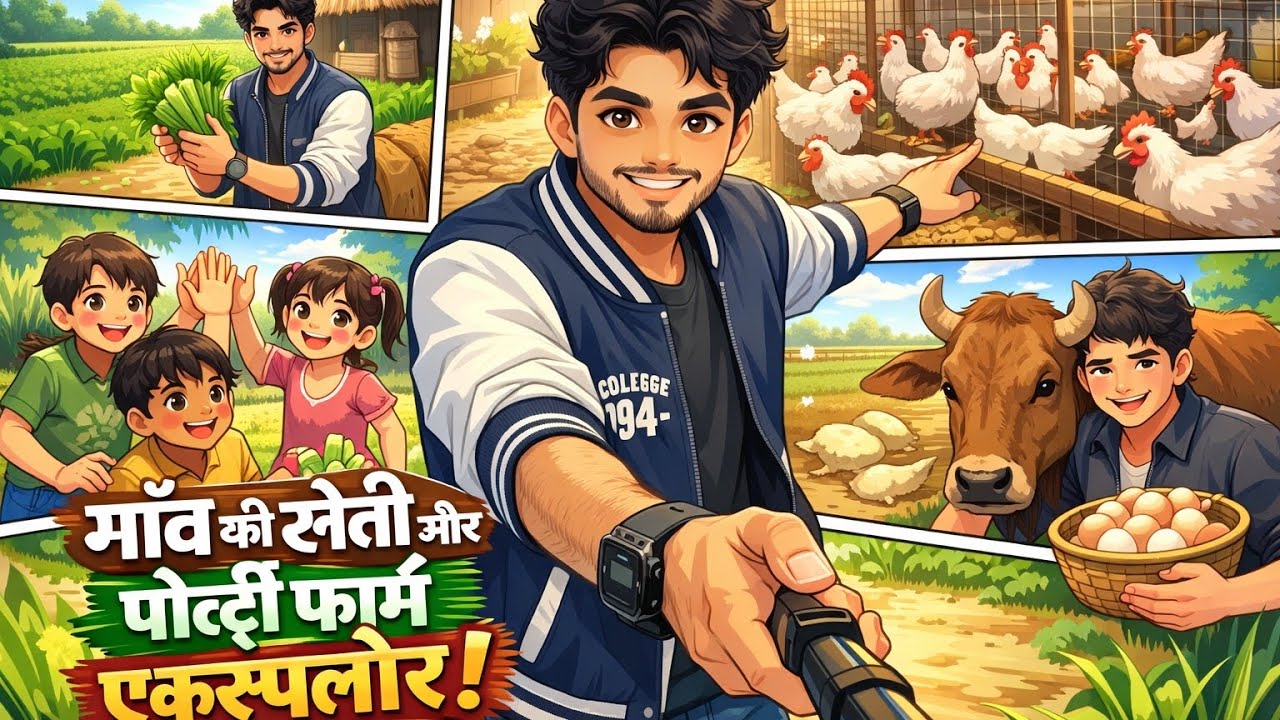 Village fam hous and poultry fom explore #1million #13million #funny 