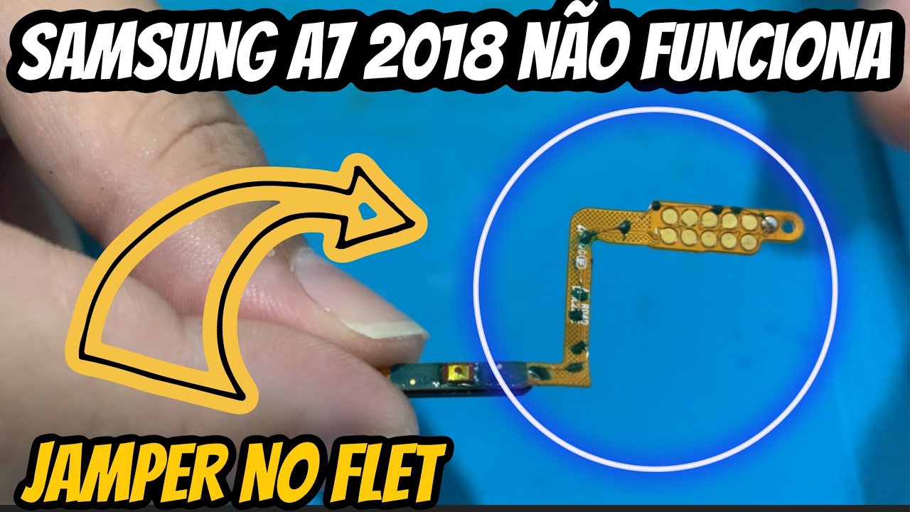 Samsung A7 2018 | Modelo A750G Não funciona botão de ligar | Como resolver passo a passo
