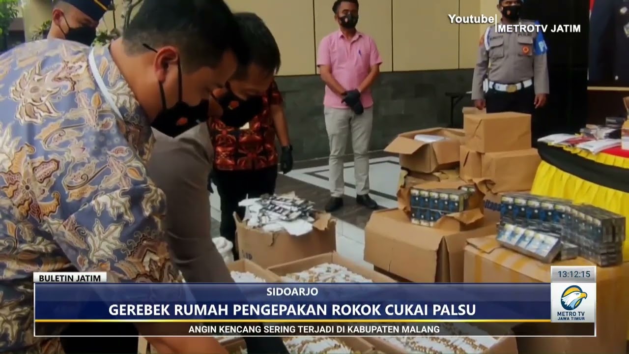 Polisi grebek pita cukai palsu