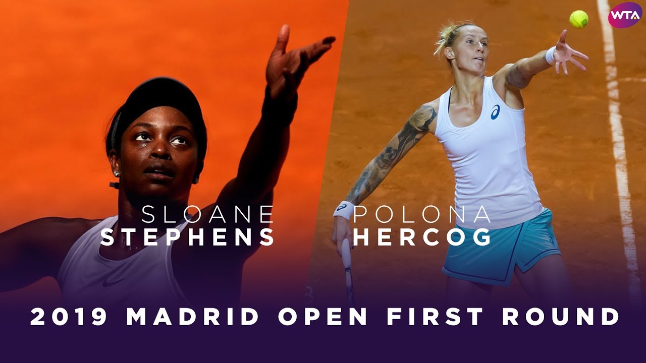 Sloane Stephens vs. Polona Hercog | 2019 Madrid Open First Round | WTA Highlights