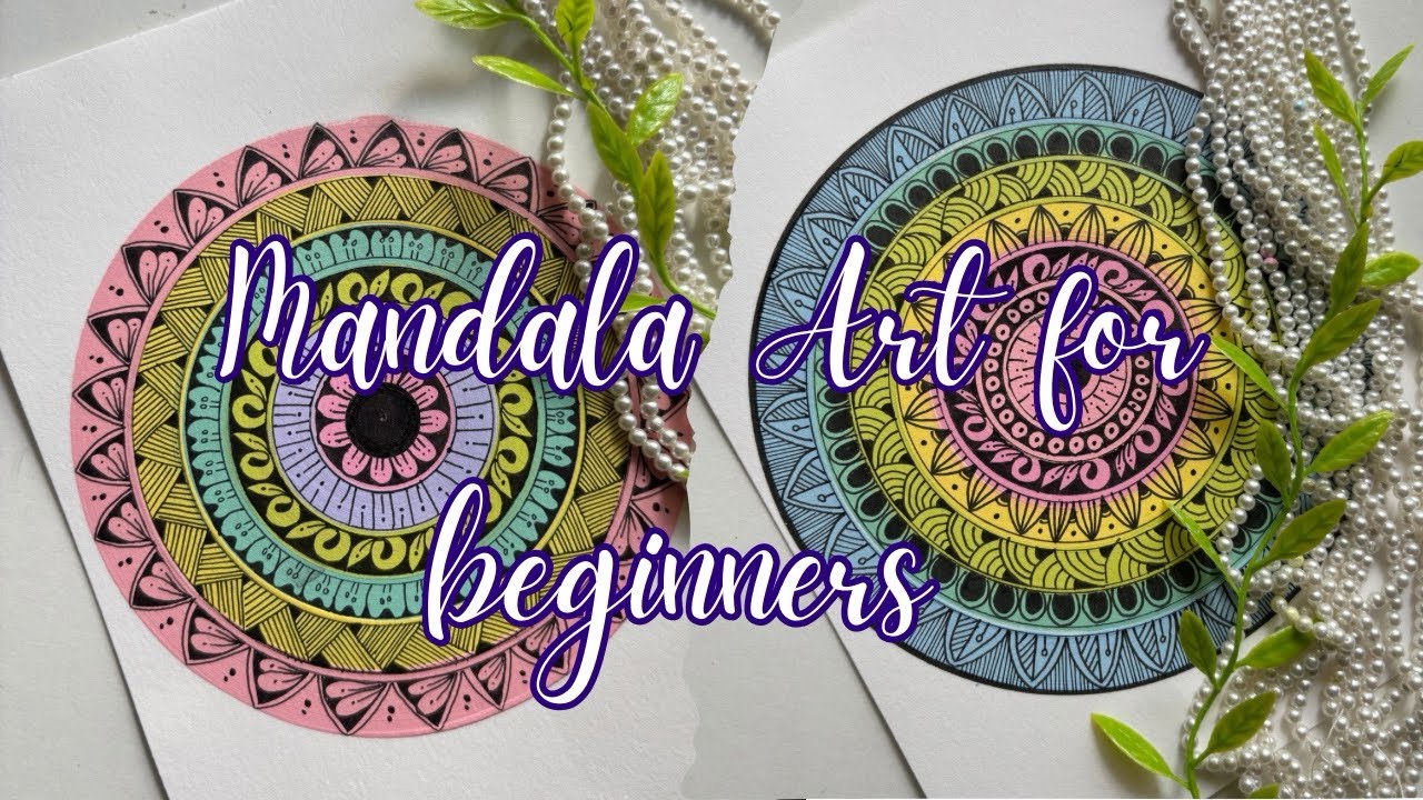Mandala Art for beginners | Easy Mandala Designs #mandala #mandalaart #tutorial #therapy #boho #art