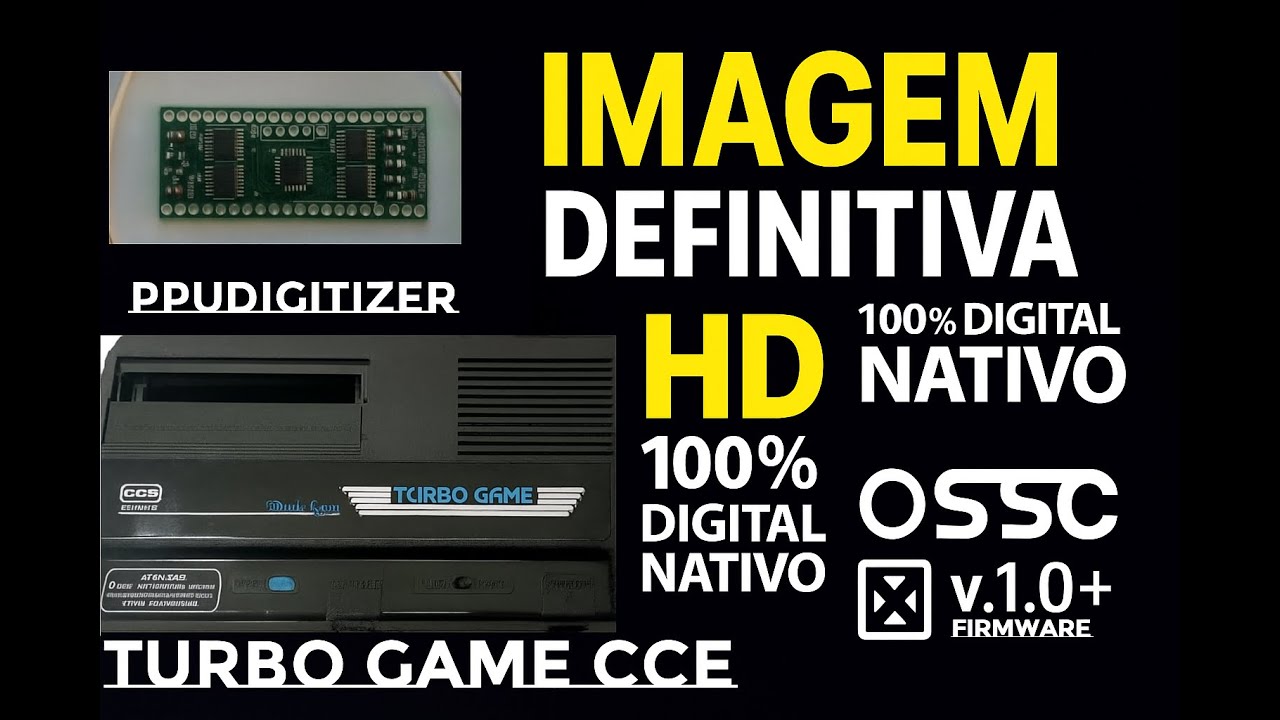Turbo Game com LumaCode + PPUDigitizer MELHOR NES CLONE DO MUNDO COM A IMAGEM MAIS LIMPA DA HIST&Oacute;RIA
