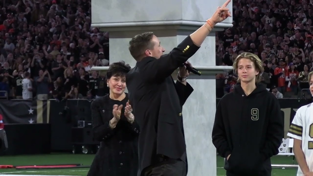 Drew Brees goes into Saints Hall of Fame