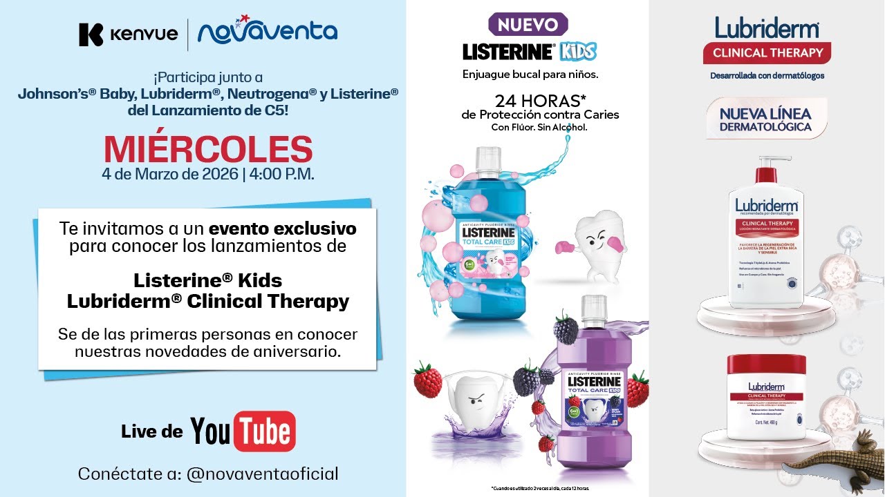 Rutinas que Protegen: Lubriderm Clinical Therapy & Listerine Kids