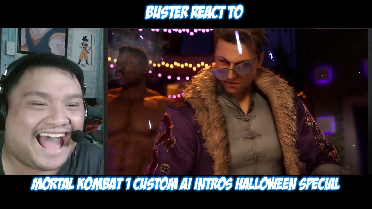 Buster Reacts to | Mortal Kombat 1 Custom AI Intros Halloween Special