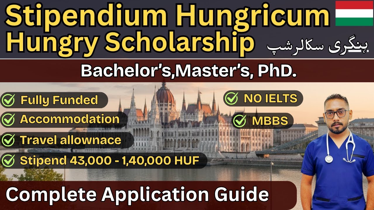 Stipendium Hungaricum 2025–26 | Полная процедура подачи заявки | Бакалавриат, магистратура, аспир...