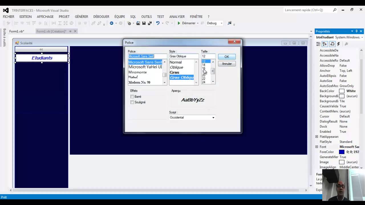 programation evenementielle avec VB.net TP1 menu dynamique