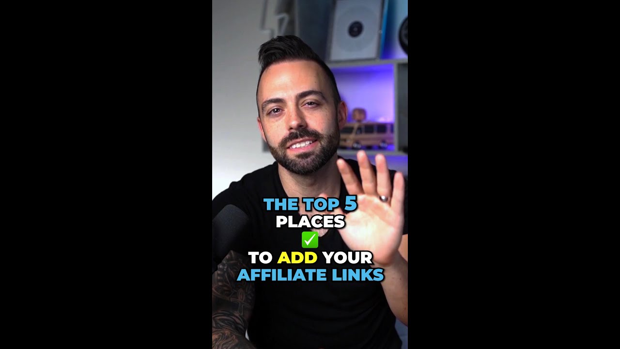 5 Best Places to Add Affiliate Links #shorts