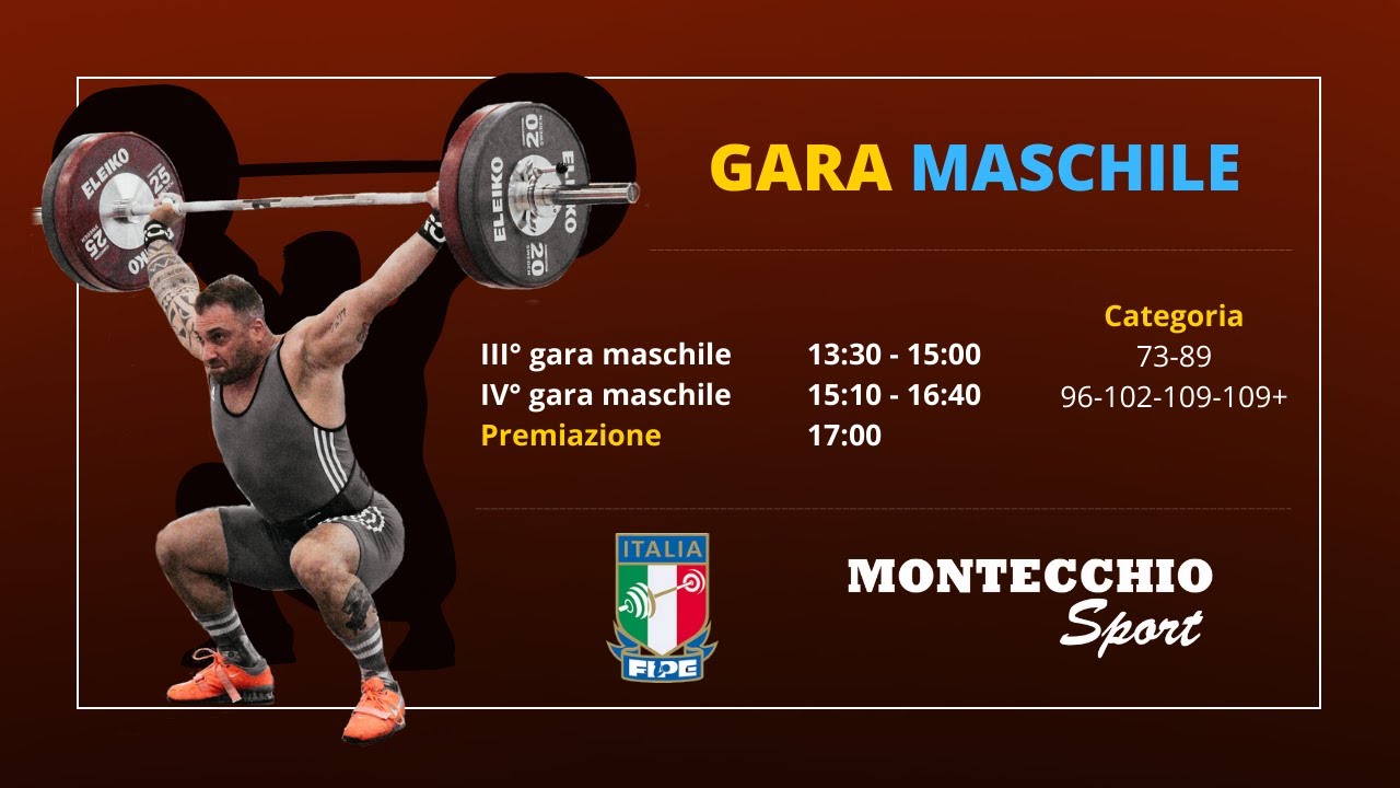 PESISTICA | Competizione COPPA ADRIATICA - gara 3 e 4 maschile 🏋🏼
