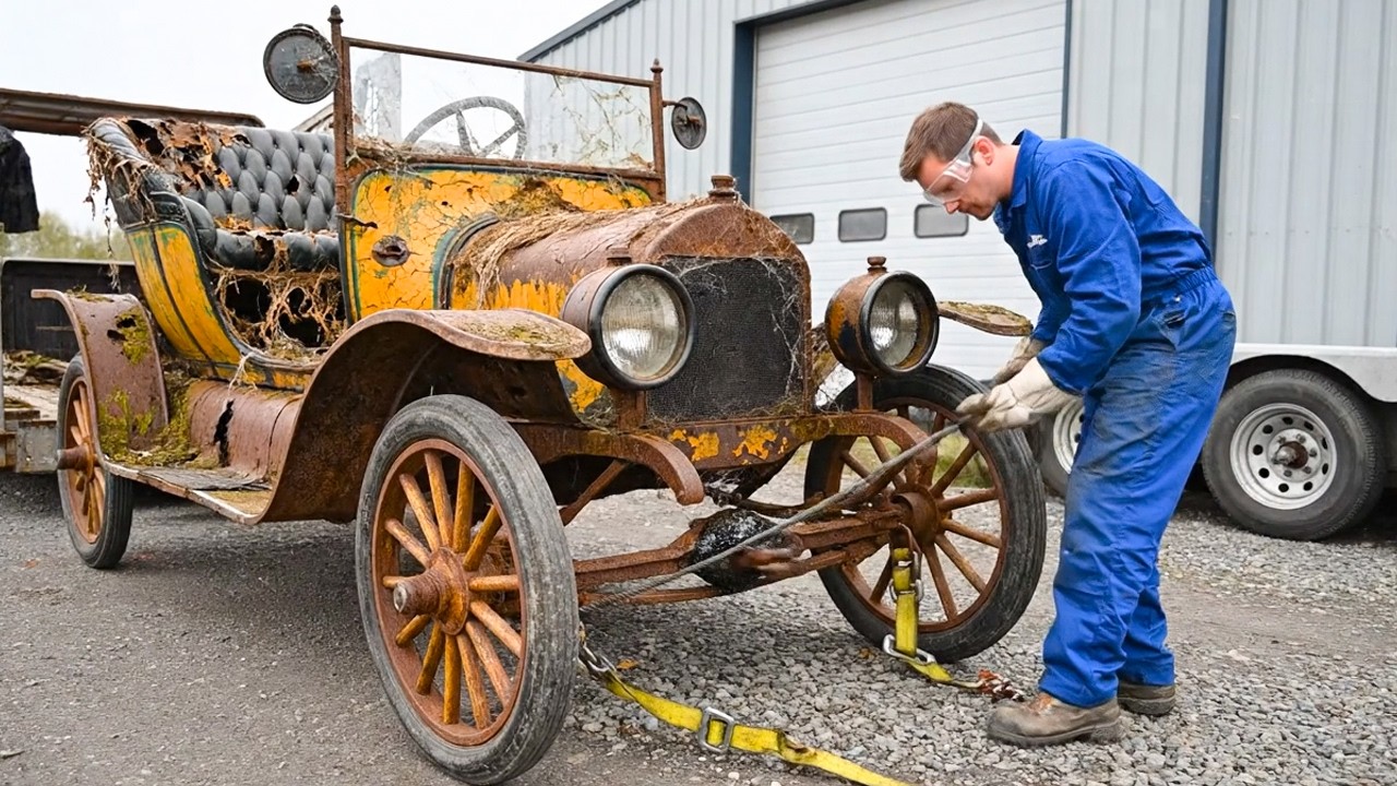 ASMR Restoration of a 1903 De Dion-Bouton The First Racing Car Era – Complete Revival