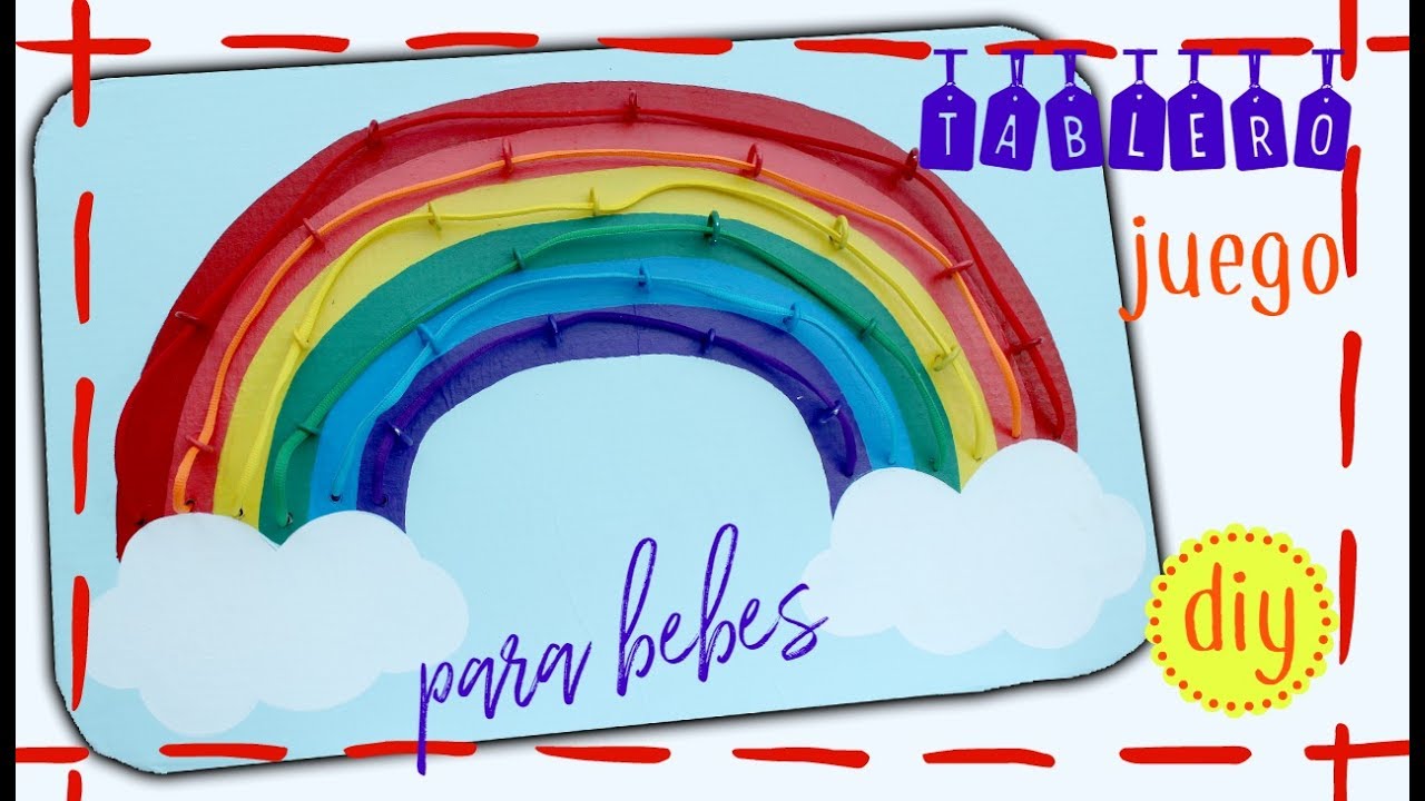 Tablero JUEGO de psicomotricidad para bebés--DIY fácil