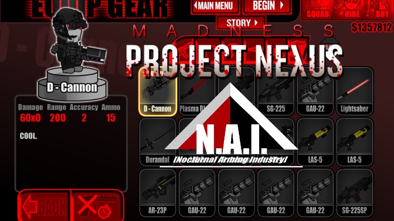 Madness Project Nexus Mod Nocturnal Arming Industry V1.21