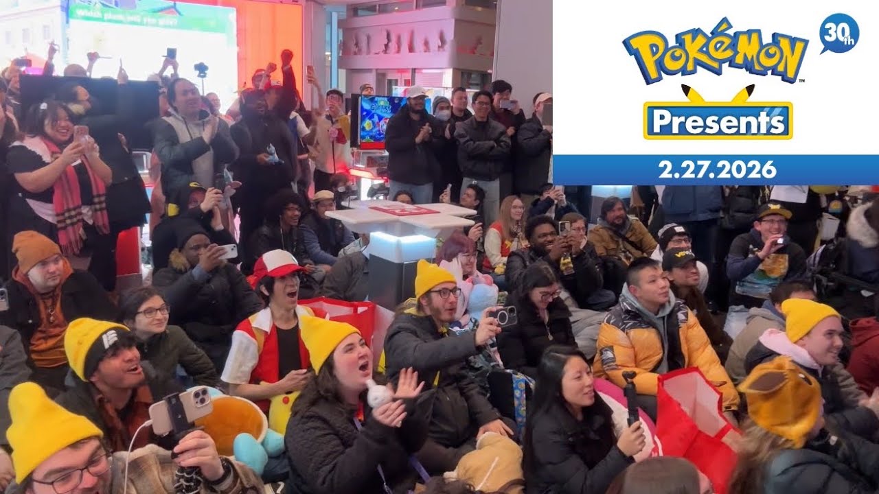 POKEMON PRESENTS 30TH ANNIVERSARY NINTENDO NY LIVE REACTION 02/27/26