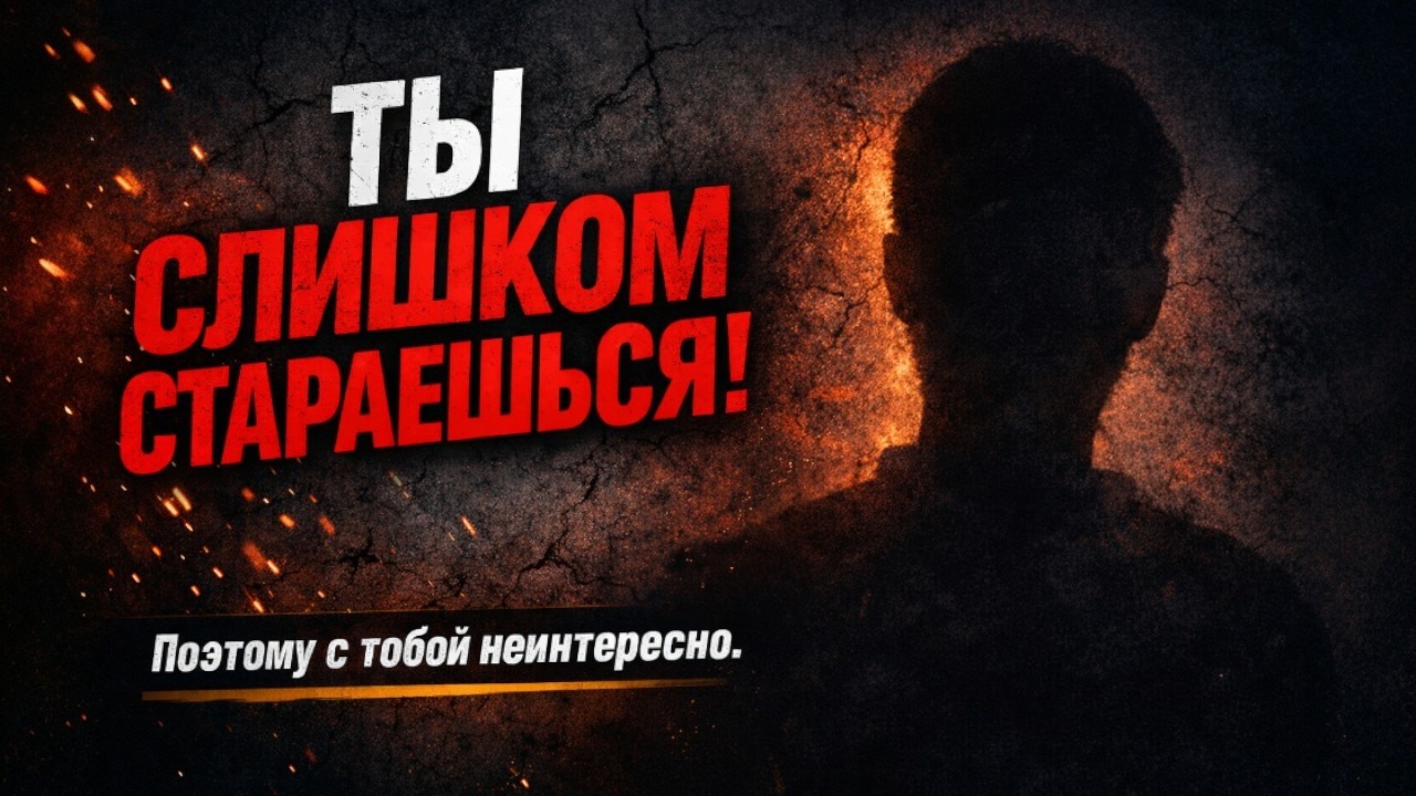 Почему с тобой скучно? Перестань стараться понравиться!
