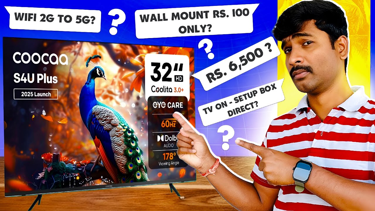 Coocaa S4U Plus Full QnA | Setup Box Support? WiFi Connectivity, Wall Mount & More