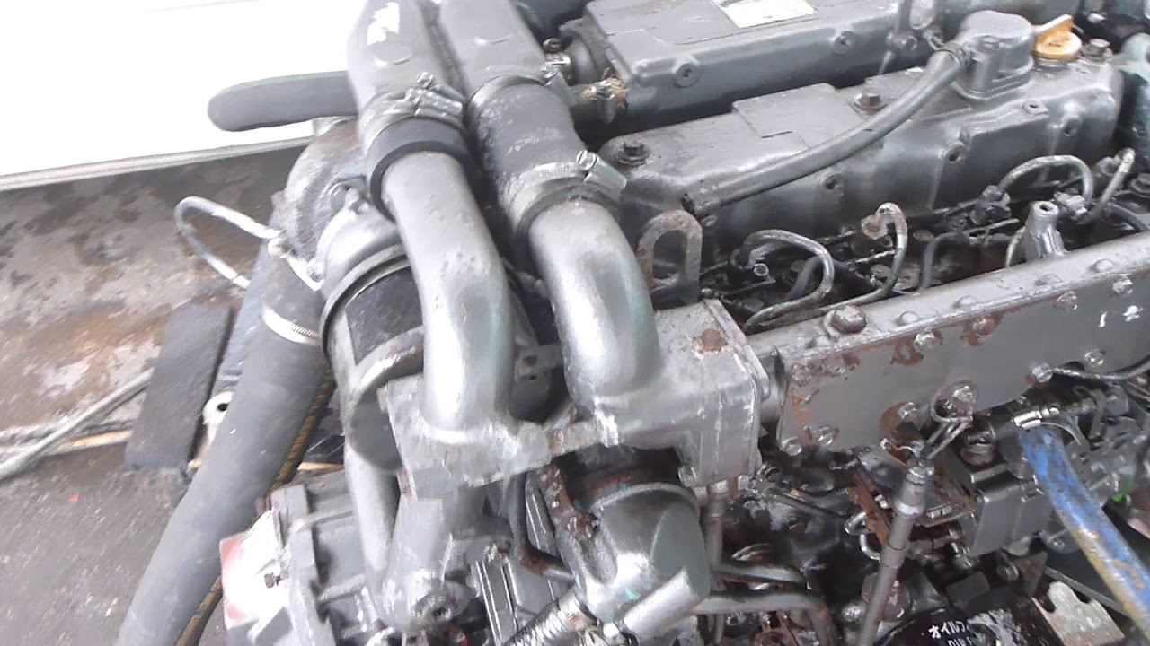 Yanmar 4JH-UTE Diesel Engine 110 HP Kanzaki transmission 3:1
