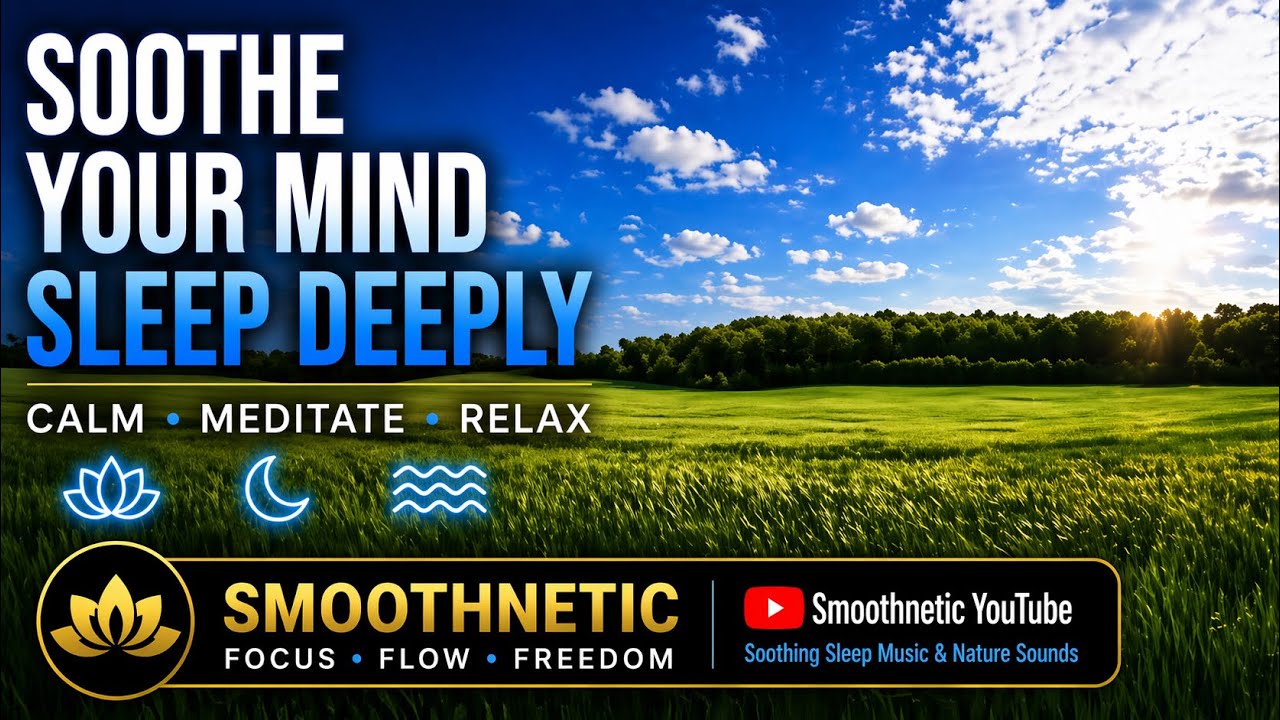 Relaxing scenery 4K | Green Grass Field/Wind | Pure Relaxation Nature Sound | 4 Hours
