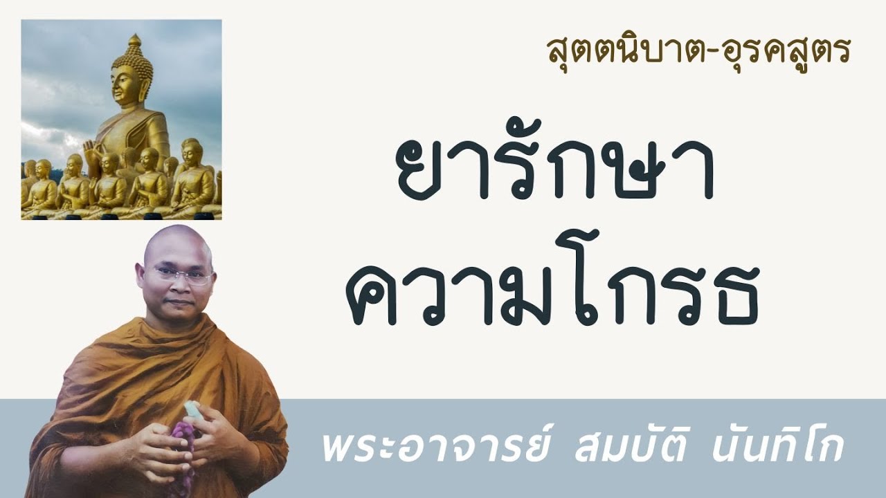 ยารักษาความโกรธ | พระอาจารย์ สมบัติ นันทิโก