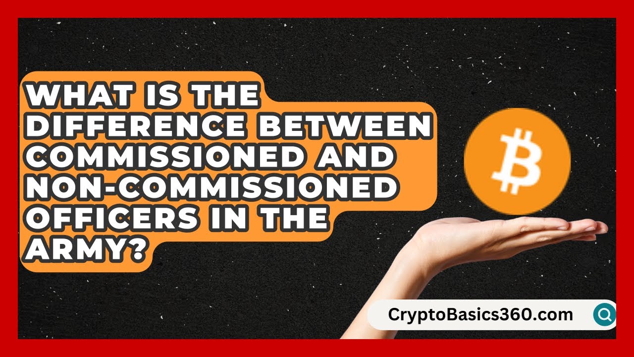 What Is the Difference Between Commissioned and Non-Commissioned Officers in the Army?