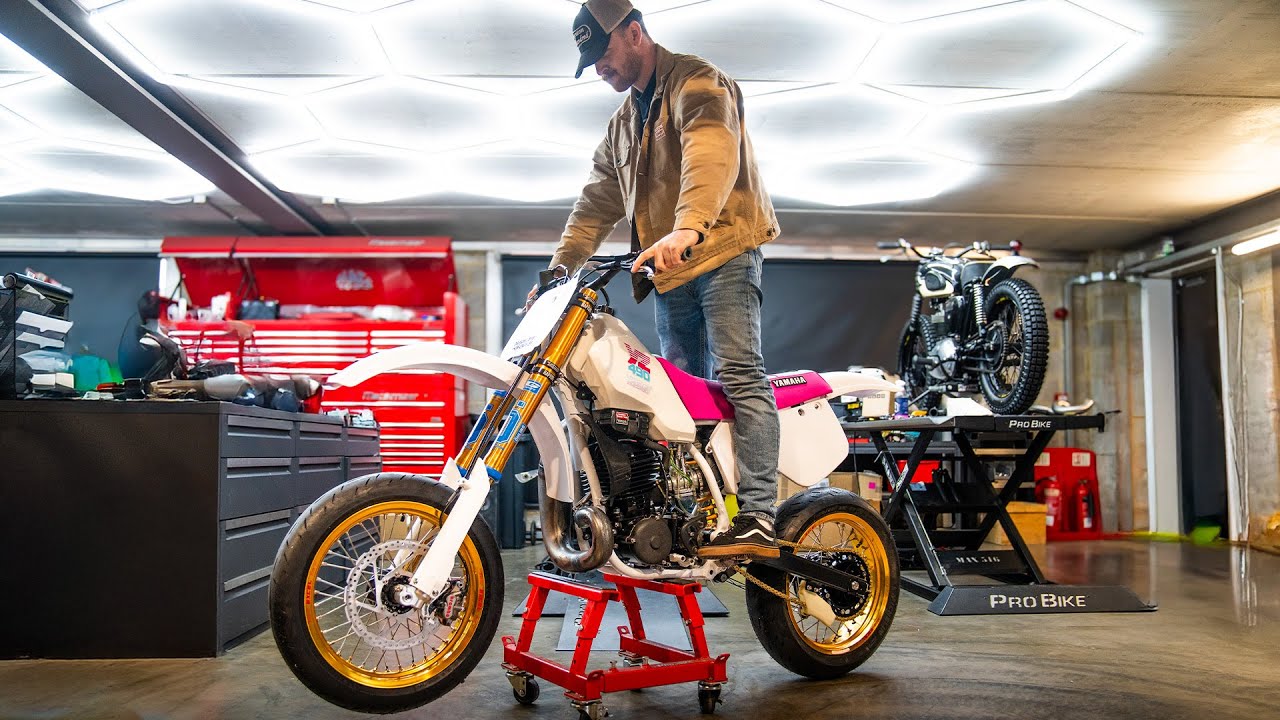 I RESTORED a 1985 YZ490 and Turned it into a CRAZY SUPER MOTO!