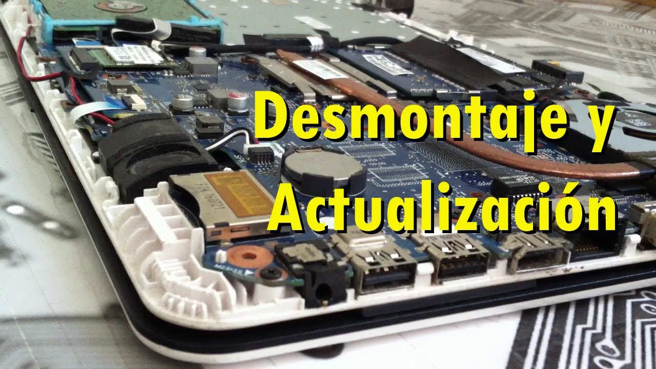 Laptop HP 14an007la (desmontaje y actualización de componentes)