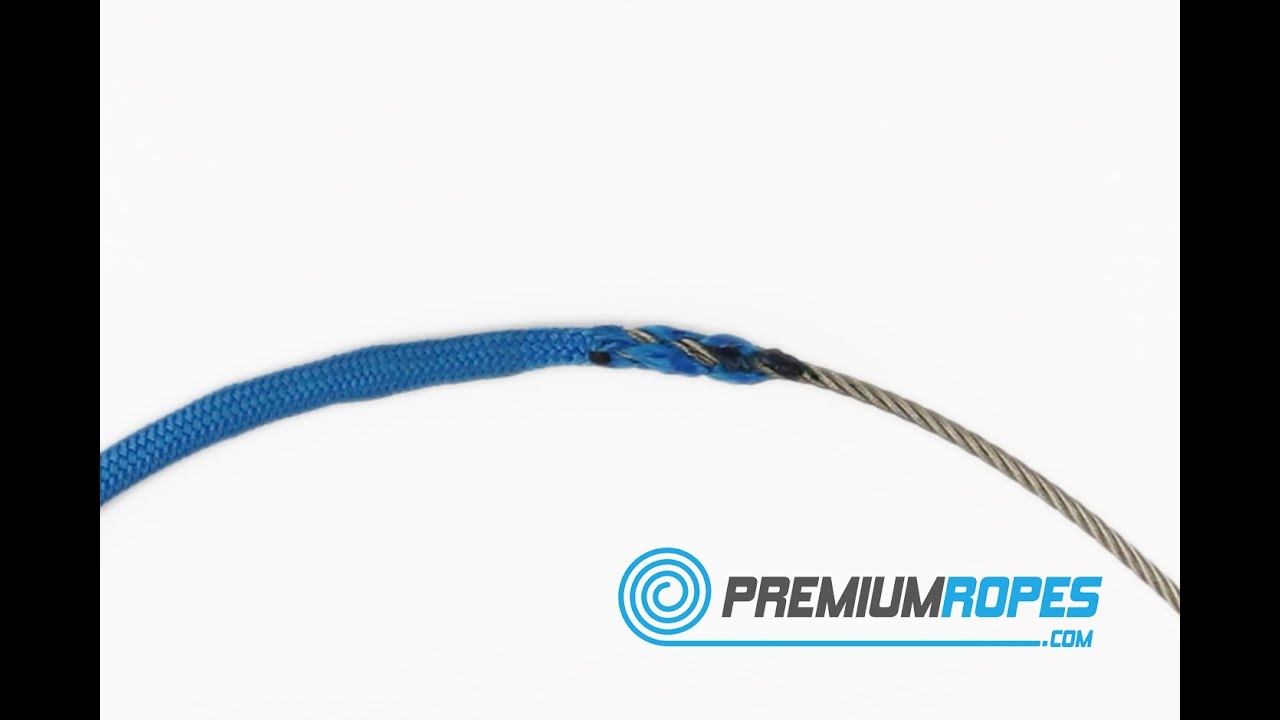 5.3 How to make an end-to-end splice of steelwire to double braid ropes