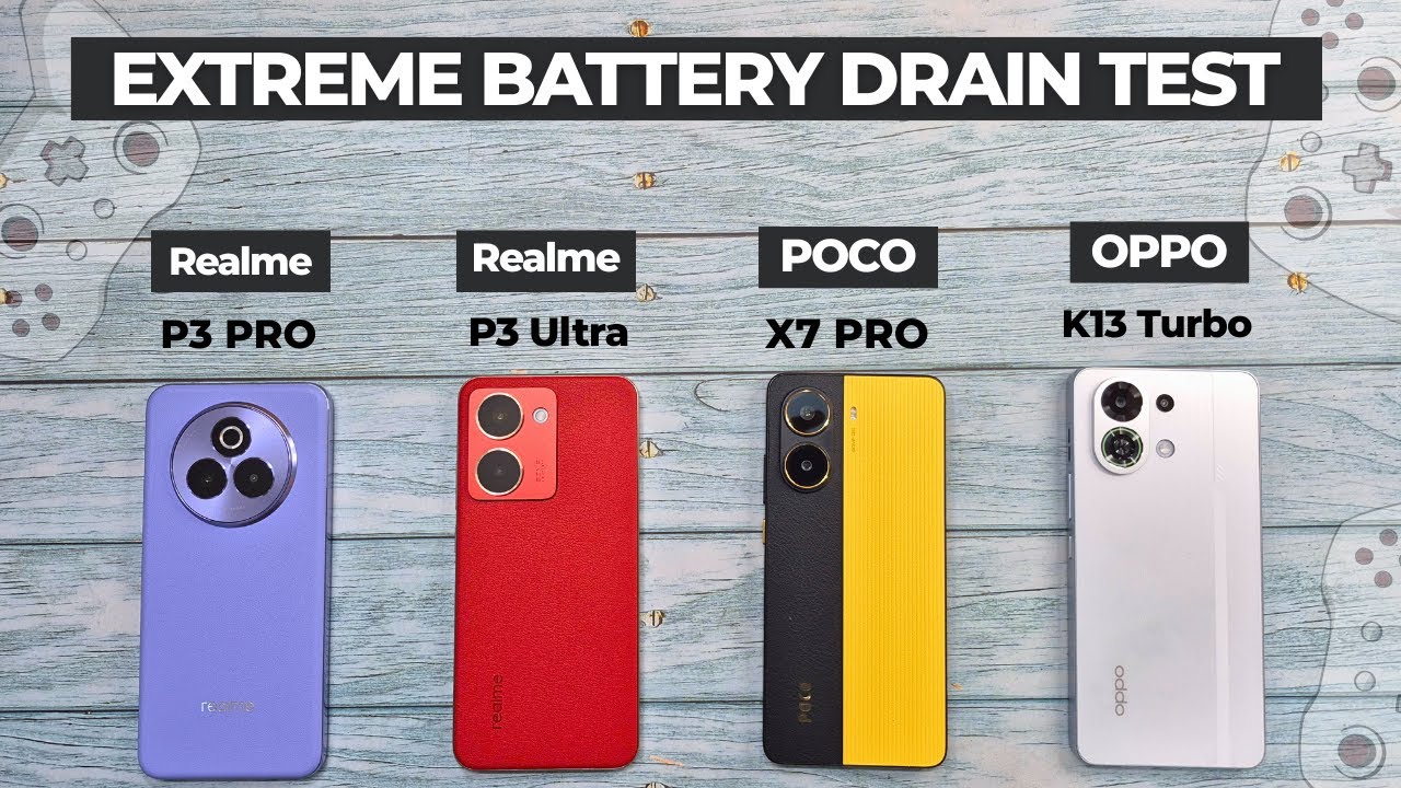 (5G) Extreme BATTERY DRAIN | Realme P3 Pro vs Realme P3 Ultra vs POCO X7 Pro vs OPPO K13 Turbo!