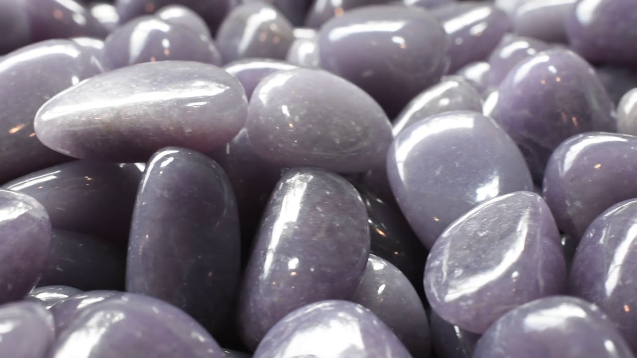 A Stone for Activating the Chakras: Purple Lepidolite Tumbled Stones