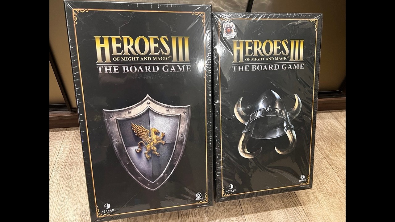 Распаковка Heroes of Might & Magic III: The Board Game - Stronghold, Conflux & Cove Expansions