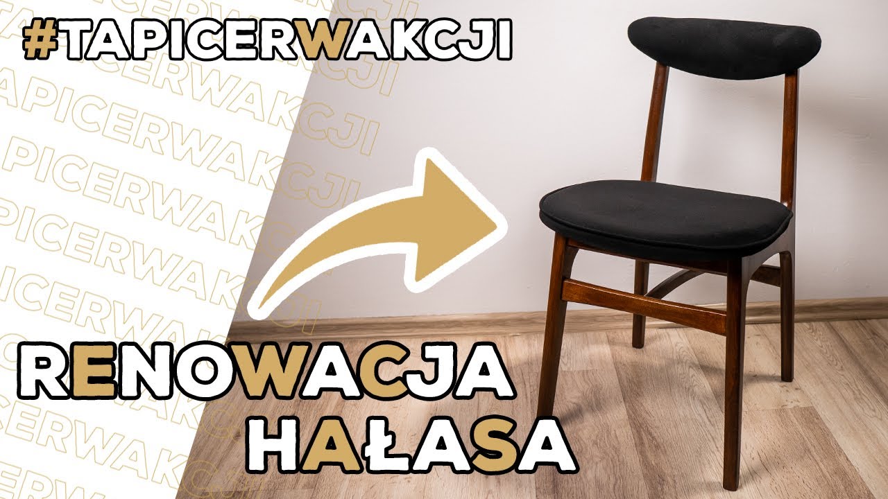 Jak odnowić krzesło - renowacja proj. HAŁAS typ 200-190 renowacja