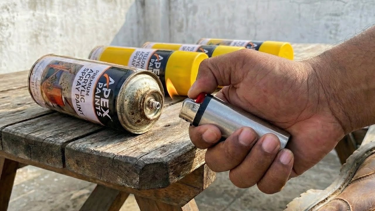 Приготовьте одну газовую зажигалку, и вам больше никогда в жизни не понадобится покупать баллончи...