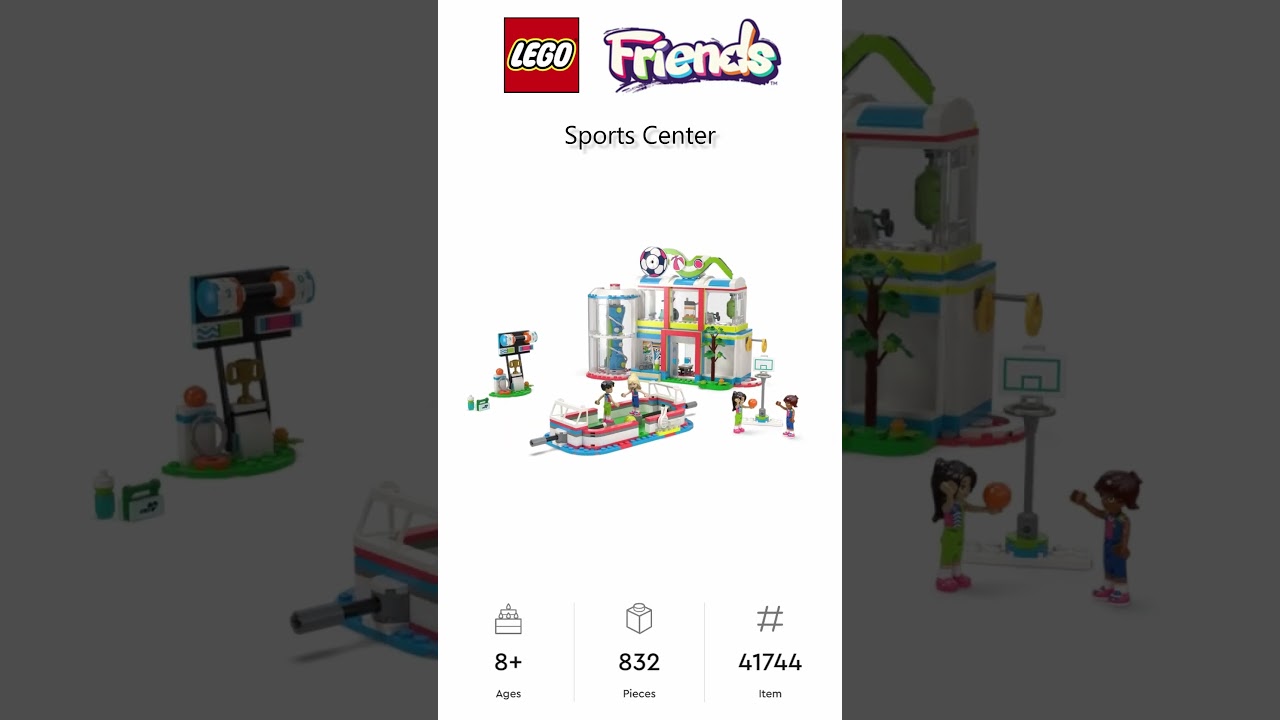 PREVIEW: LEGO Friends, Sports Center, Set 41744, LEGO 2023