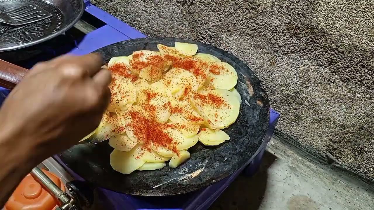 Aloo fry recipe katli style for village #food #aloo # potatoes #viral #viralvideo #recipe 