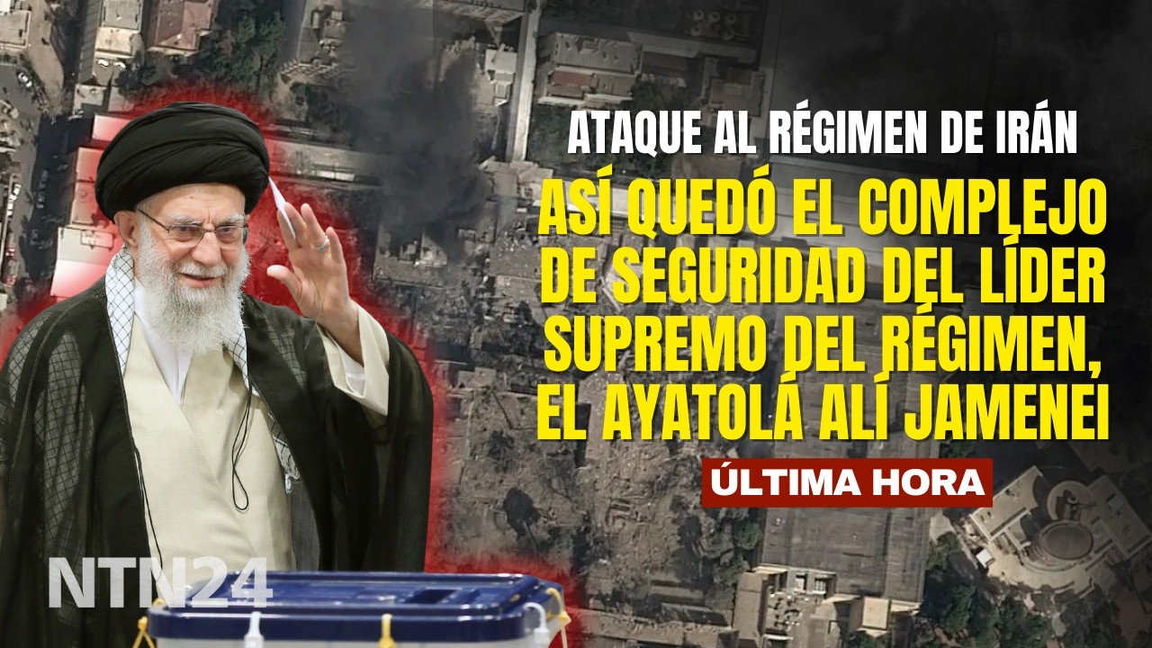 Así quedó el complejo de seguridad del líder supremo del régimen de Irán, el ayatolá Alí Jamenei